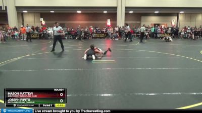 75 lbs Round 1 - Mason Mattevi, Gulf Coast Wrestling Club vs Joseph Pipito, Delta Wrestling Club Inc.