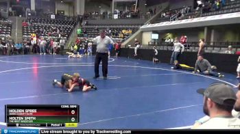 40 lbs Cons. Semi - Holten Smith, The Best Wrestler vs Holden Spree, Davis County Elite