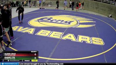 101 lbs Round 1 - Alexis Cruz, Cascade Mat Club vs Emerie Cox, Cowboy Mat Club