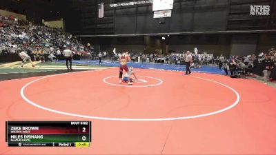 6A - 126 lbs Cons. Round 1 - Miles Dismang, Olathe South vs Zeke Brown, Wichita-West