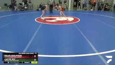 77 lbs Cons. Semi - Carter Roy, Virginia Team Predator vs Nolan Adolphson, Scanlan Wrestling Academy