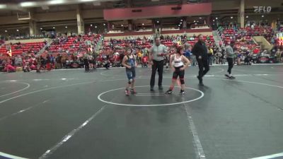 100 lbs Cons. Round 2 - Tyler Overstake, Wichita Blue Knights vs Luke Ryan, Maize Wrestling Club