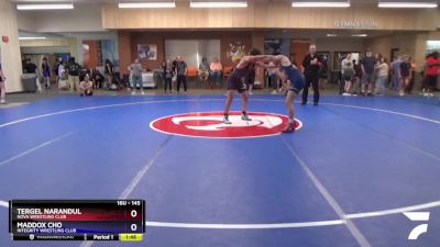 145 lbs Cons. Round 1 - Maddox Cho, Integrity Wrestling Club vs Tergel Narandul, NOVA Wrestling Club