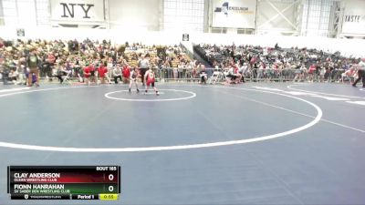 45 lbs Quarterfinal - Fionn Hanrahan, SV Saber Den Wrestling Club vs Clay Anderson, Olean Wrestling Club