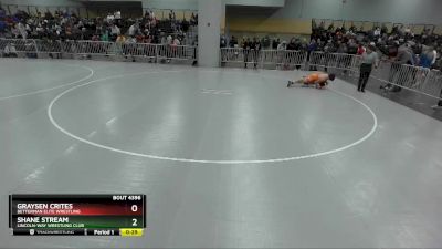 113 lbs Cons. Round 2 - Graysen Crites, Betterman Elite Wrestling vs Shane Stream, Lincoln-Way Wrestling Club