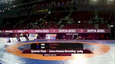 130 kg Quarterfinal - Adam Coon, USA vs Mykola Kuchmii, UKR