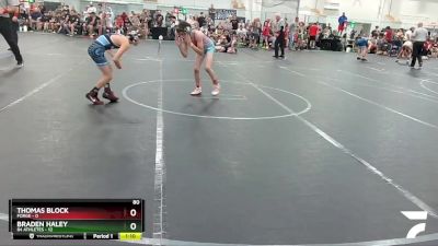 80 lbs Round 1 (4 Team) - Braden Haley, 84 Athletes vs Thomas Block, Forge