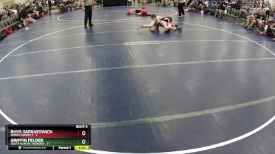 110 lbs Round 2 (6 Team) - Rhys Safratowich, North Dakota 1 vs Griffin Felder, South Dakota Thunder