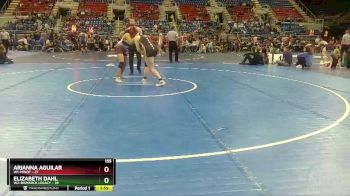 155 lbs Finals (8 Team) - Elizabeth Dahl, W2-Bismarck Legacy vs Arianna Aguilar, W1-Minot