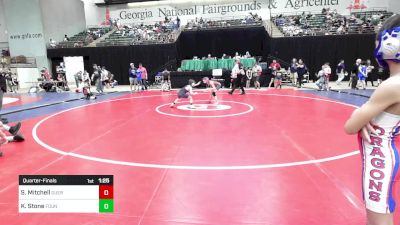 73 lbs Quarterfinal - Sawyer Mitchell, Guerrilla Wrestling Academy vs Kason Stone, Foundation Wrestling