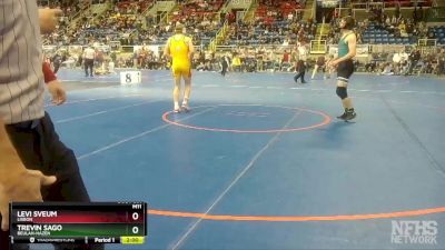 182 lbs Quarterfinal - Levi Sveum, Lisbon vs Trevin Sago, Beulah-Hazen