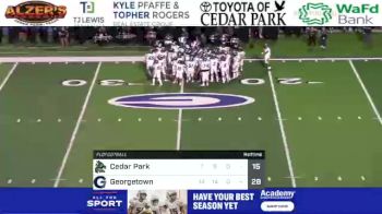 Replay: Cedar Park HS vs Georgetown HS - 2021 Cedar Park vs Georgetown | Sep 24 @ 7 PM