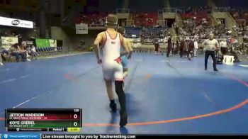 120 lbs Placement Matches (8 Team) - Koye Grebel, E2-Valley City vs Jetton Wadeson, E1-West Fargo Sheyenne