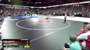 D2-157 lbs Quarterfinal - Gage Losiewicz, Medford Area vs Bryce Lenzendorf, Prairie Du Chien