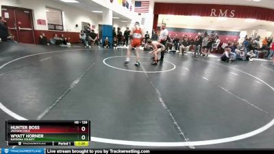 126 lbs Semifinal - Wyatt Horner, Natrona County vs Hunter Boss, Jackson Hole