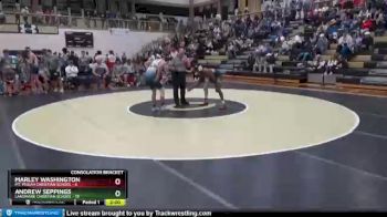 138 lbs 2nd Wrestleback (8 Team) - Marley Washington, Mt. Pisgah Christian School vs Andrew Seppings, Landmark Christian School