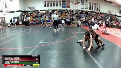 100 lbs Round 2 - Jase Muldoon, Warsaw vs Jay`Sean Yager, Centralia Wrestling Club