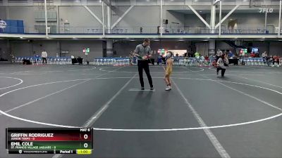 56 lbs Round 5 - Emil Cole, St. Francis Village Jaguars vs Griffin Rodriguez, Junior Terps