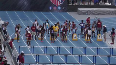 Youth Girls' 100m Hurdles Championship, Semi-Finals 7 - Age 11