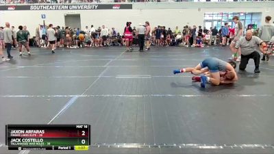 130 lbs Round 3 (4 Team) - Jack Costello, Tallahassee War Noles vs Jaxon Arfaras, Finger Lakes Elite