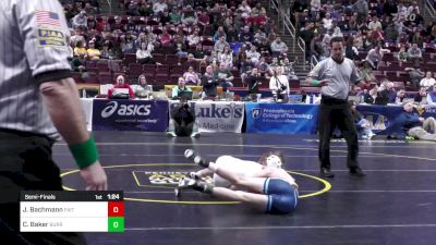 107 lbs Semifinal - Joey Bachmann, Faith Christian vs Cam Baker, Burrell