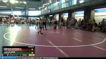 70 lbs Round 8 (10 Team) - Greysan Bardinelli, Panda Wrestling Academy vs Colton Reed, Little MF