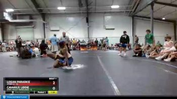 138 lbs Quarterfinals (8 Team) - Logan Paradice, Storm A vs Cavarius Liddie, Steel Valley Renegades