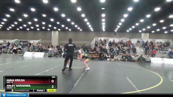 123 lbs Placement Matches (16 Team) - Haley Narahara, Menlo vs Anna Krejsa, Life