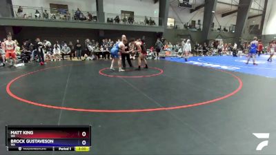 190 lbs Champ. Round 2 - Matt King, WA vs Brock Gustaveson, WA