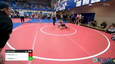 140 lbs Consolation - Rylan Harvey, Prague vs Trayden McNatt, HURRICANE WRESTLING ACADEMY