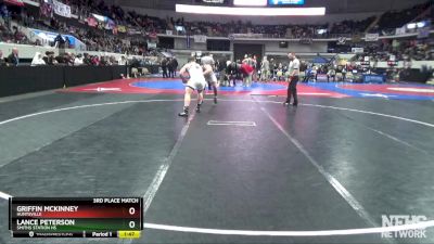 7A 215 lbs 3rd Place Match - Griffin McKinney, Huntsville vs Lance Peterson, Smiths Station Hs