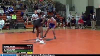 184 lbs Semifinal - Blake Jouret, Pratt Community College vs Jameel Coles, Northwest Kansas Technical College