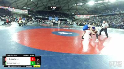 4A 138 lbs Cons. Round 2 - Jacob Alcala, Davis vs Cooper Lambro, Tahoma