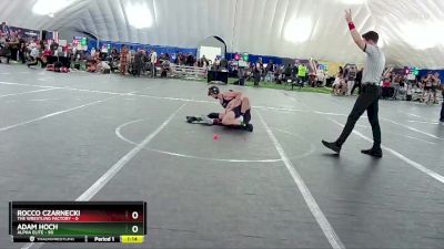 120 lbs Cons. Semi - Adam Hoch, Alpha Elite vs Rocco Czarnecki, The Wrestling Factory