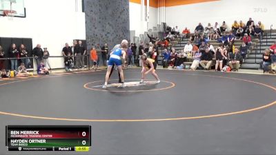 120 lbs Round 4 - Ben Merrick, McDominate Training Center vs Hayden Ortner, Team Bosco