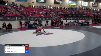 65 kg Rnd Of 64 - Tyler Wells, Gopher Wrestling Club - RTC vs Ryder Robinson, Mustang Wrestling Club