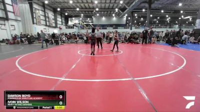 80 lbs Cons. Round 3 - Dawson Boyd, Powerhouse Wrestling Academy vs Ivori Wilson, Heavy Hitting Hammers