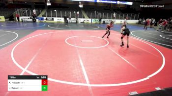 116 lbs 2nd Place - Kamden Hooper, CB Trained vs Jet Brown, CB Trained