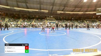 55 lbs Semifinal - Cameron Gilbert, Nova Wrestling Club vs Spencer Mattson, MN Elite