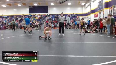 95 lbs Round 2 - Konnor Adams, Team Bear Wrestling Club vs Gabriel Jager, Summerville Takedown Club