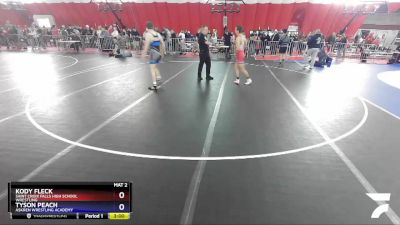 132 lbs Champ. Round 2 - Kody Fleck, Saint Croix Falls High School Wrestling vs Tyson Peach, Askren Wrestling Academy