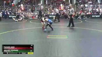 49 lbs Quarterfinals (8 Team) - Brooks Poupard, Dundee Blue vs Tucker Adee, Jackson Northwest