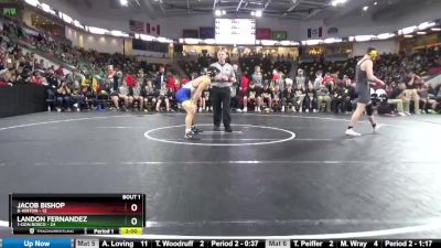 182 lbs Quarterfinal - Landon Fernandez, 1-Don Bosco vs Jacob Bishop, 8-Hinton