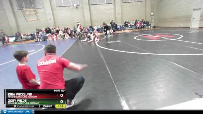 121 lbs Round 1 - Kira Wicklund, Ascend Wrestling Academy vs Zoey Wilde, Punisher Wrestling Company