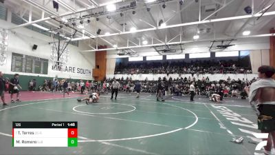 126 lbs Quarterfinal - Troy Torres, Calvary Chapel-SA vs Michael Romero, St. John Bosco