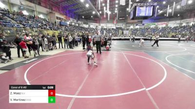 58 lbs Consi Of 8 #2 - Zayne Maez, SLV Elite vs Valentina Martinez, Ridge Wrestling Club