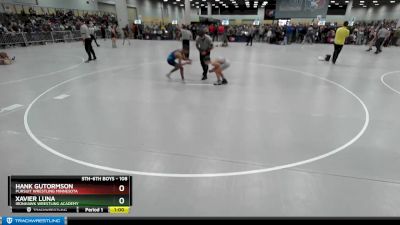 108 lbs Cons. Round 3 - Hank Gutormson, Pursuit Wrestling Minnesota vs Xavier Luna, Ironhawk Wrestling Academy