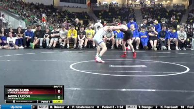 120 lbs Semis - Jaxon Larson, 1-Don Bosco vs Hayden Munn, 4-Nashua-Plainfield