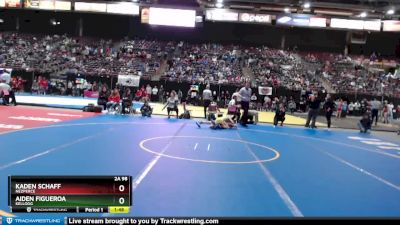 2A 98 lbs Quarterfinal - Kaden Schaff, Nezperce vs Aiden Figueroa, Kellogg