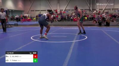 285 lbs C Of 16 #1 - CHRIS ISLAND, California Baptist University vs Trevor Tinker, Cal Poly